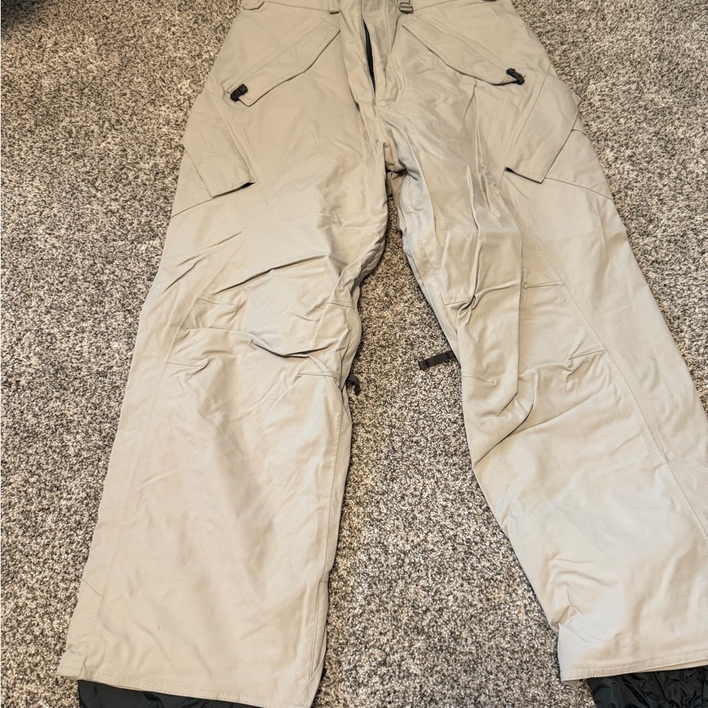 Men's Beige Snowboarding Pants